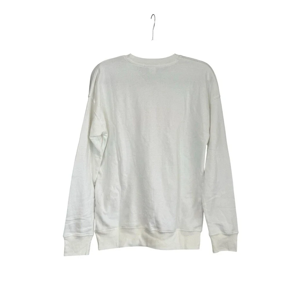 WEAR by Erin Andrews Sweatshirt Small White Yellow Pullover NHL Buffalo Sabres